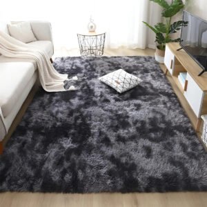 Tapete Carpete 200×140 Luizatex Peludo Felpudo 40mm Luxo Cor Cinza-escuro Desenho Do Tecido Pelo Alto