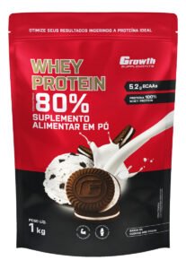 Whey Protein Concentrado 1kg Growth Supplements – Cookies and Cream