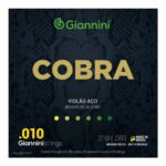 Encordoamento para Violão Aço Giannini Cobra Bronze 85/15 GEEFLE (.010 – .050)