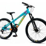 Bicicleta Aro 26 Vikingx Tuff25 21 Velocidades Freio A Disco Cor Azul/laranja Tamanho Do Quadro 13