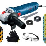 Esmerilhadeira Lixadeira Gws700 710w Bosch C/ Acessórios Cor Azul Frequência 50/60hz