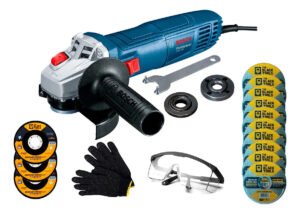 Esmerilhadeira Lixadeira Gws700 710w Bosch C/ Acessórios Cor Azul Frequência 50/60hz