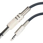 Cabo P2 P10 Stereo 2m Preto Cirilo Cabos Conexão Áudio Profissional