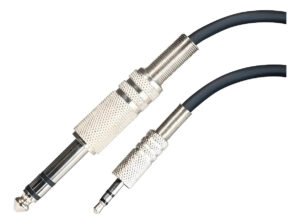 Cabo P2 P10 Stereo 2m Preto Cirilo Cabos Conexão Áudio Profissional