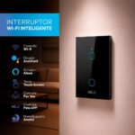 Interruptor Inteligente Smart Wi-Fi Alexa google 2 Botões Preto Cod: 291990383 Neo Avant