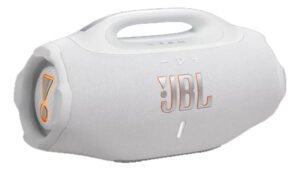 Caixa De Som Bluetooth Boombox 4 Jbl 210w Prova D’água Branco