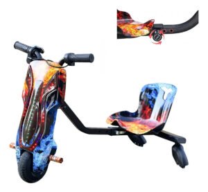Triciclo Elétrico Drift para Crianças com Motor de 250W e Autonomia de 30 km