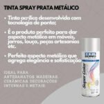 Tinta Spray Super Color Metálico Prata 350ml Tekbond