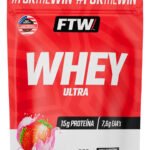 Whey Protein Ultra Refil 900g Sabor Morango – FTW