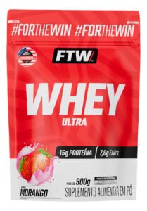 Whey Protein Ultra Refil 900g Sabor Morango – FTW