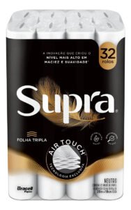 Papel higiênico Supra Papel Higiênico Supra folha tripla de 32 un