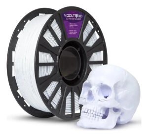 Filamento Pla Branco Velvet 1kg – Premium Voolt3d High Speed.