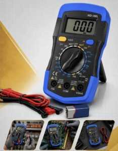 Multímetro Digital Profissional Lcd Iluminado Portátil Multifunções Ac Dc Bip Com Bateria