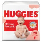 Huggies Fralda Descartável Máxima Proteção P – 28 Un