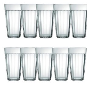 Copo Americano 450ml Nadir Vidro Transparente Kit 10 Long Drink