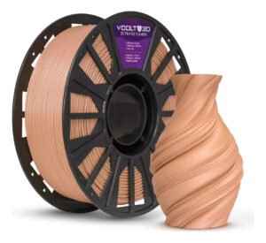 Filamento Pla Marrom Cappuccino Velvet 1Kg 1,75mm Premium Voolt3D