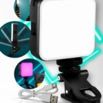Luz de Preenchimento Rgb Ring Light Led Profissional Fotográfica Luz Branco Quente/frio Para Celular Com Estabilizador Gravar Celular Notebook Gamer 3000k 6500k