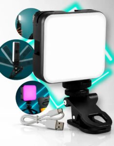 Luz de Preenchimento Rgb Ring Light Led Profissional Fotográfica Luz Branco Quente/frio Para Celular Com Estabilizador Gravar Celular Notebook Gamer 3000k 6500k