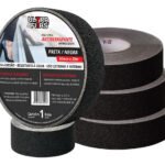 Kit 3 Fitas Antiderrapante Ultra Fitas 30m Escada Rampa Lixa Preto