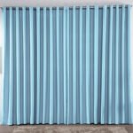 Cortina 2,00×1,80 Metros Blackout Blecaute Azul Corta Luz Em Tecido Grosso Para Quarto E Sala Texfine