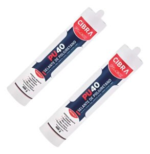 2 Cibra Flex Pu 40 Branco 400g Adesivo Selante Poliuretano