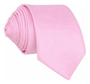 Gravata Masculina Premium Tradicional Padrinhos Casamento Noivos Semi Slim Várias Cores Rosa Bebe