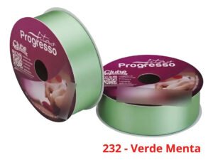Fita De Cetim Nº 9 50 Metros X 38mm Progresso Cor 232 – Verde Menta