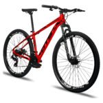 Bicicleta Aro 29 Gts Pro M5 Track 24 Marchas Freios A Disco Cor Vermelho Tamanho Do Quadro 17