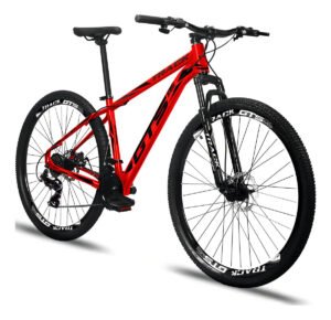 Bicicleta Aro 29 Gts Pro M5 Track 24 Marchas Freios A Disco Cor Vermelho Tamanho Do Quadro 17