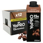 YoPRO Bebida Láctea UHT Chocolate 15g de proteínas 250ml – 12 unidades
