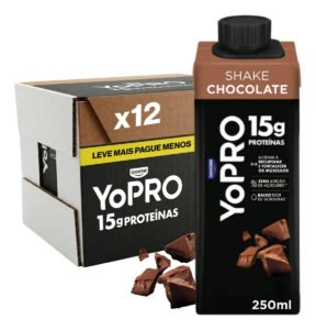 YoPRO Bebida Láctea UHT Chocolate 15g de proteínas 250ml – 12 unidades