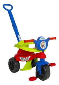 Triciclo Infantil Passeio Empurrador Kendy Velotrol Motoca Vermelho