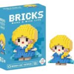 Brinquedo Bloco De Montar Personagens Desenho Animado Quantidade De Peças 187 Versão Do Personagem Elsa