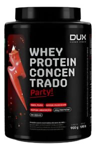 Whey Protein Concentrado Party! Pote 900g Sabor Churros Dux