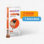 Bravecto Antipulgas e Carrapatos MSD para Cães de 4,5 a 10 kg