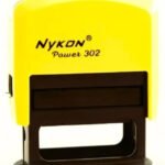 Carimbos Personalizados Nykon 302 Cor Da Tinta Preto Cor Do Exterior Amarelo