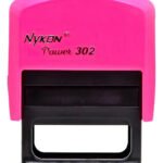 Carimbo Automático Nykon 302 Rosa Neon Tinta Preto