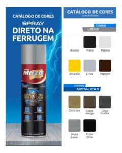Spray Esmalte Maza Direto Na Ferrugem 400ml