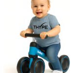 Bicicleta de Equilíbrio Infantil THYPE PREMIUM 4 Rodas Sem Pedal Azul