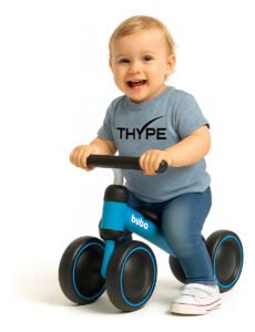 Bicicleta de Equilíbrio Infantil THYPE PREMIUM 4 Rodas Sem Pedal Azul