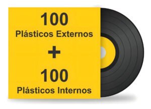 Plásticos de Proteção Para Discos Vinil 200 Peças Discotech LPs Nacionais