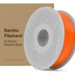 Filamento 3d Bambu Lab Pla Lite 1kg C/ Carretel Cores Cor Laranja