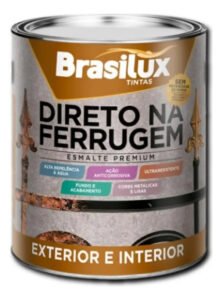 Esmalte Premium Direto Na Ferrugem 900ml Ferro Metal Cor Marrom Conhaque 900 Ml