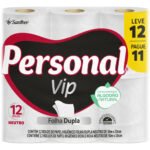 Papel Higiênico Vip Folha Dupla Neutro 12 Rolos Personal