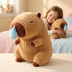 Capivara Filó Pelúcia Gigante Antialérgica 23 Cm Gotinha Super Macia Toque Suave Acabamento Premium Detalhes Realistas Confortável Para Crianças Decoração Quarto Presente Colecionável Brasiliana Tech