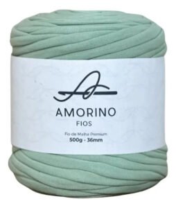Fio De Malha Premium – Amorino Fios – 36mm Cor Verde Chá