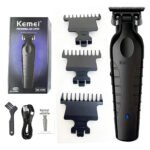 Máquina de cortar cabelo sem fio de aço inoxidável preta I Need 5 Blades