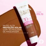 Protetor Solar Facial com Cor FPS 70 Alta Cobertura – L’Oréal Paris Solar Expertise Efeito Make Up 30g