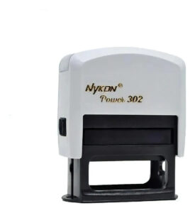 Carimbo 302 Para Médicos, Professores, Enfermeiros E Etc. Tinta Preto Exterior Branco