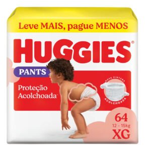 Huggies Fralda Pants Roupinha Proteção Acolchoada XG – 64 Un